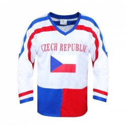SPORTTEAM hokejový dres ČR 7 bílý Czech Republic