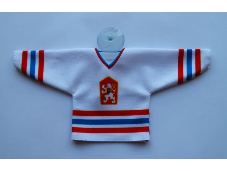 ČESKÝ HOKEJ mini dres reprezentace ČSSR 1976 retro bílý
