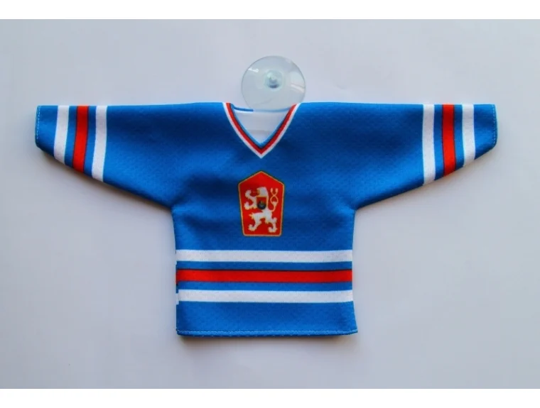 ČESKÝ HOKEJ mini dres reprezentace ČSSR 1976 retro modrý