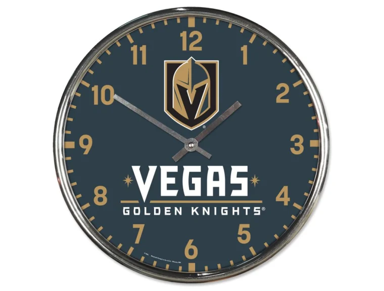 NHL nástěnné hodiny Hockey Teams Chrome Clock