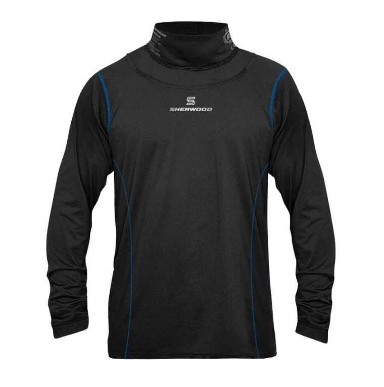 SHERWOOD triko s nákrčníkem Neck Guard Black SR
